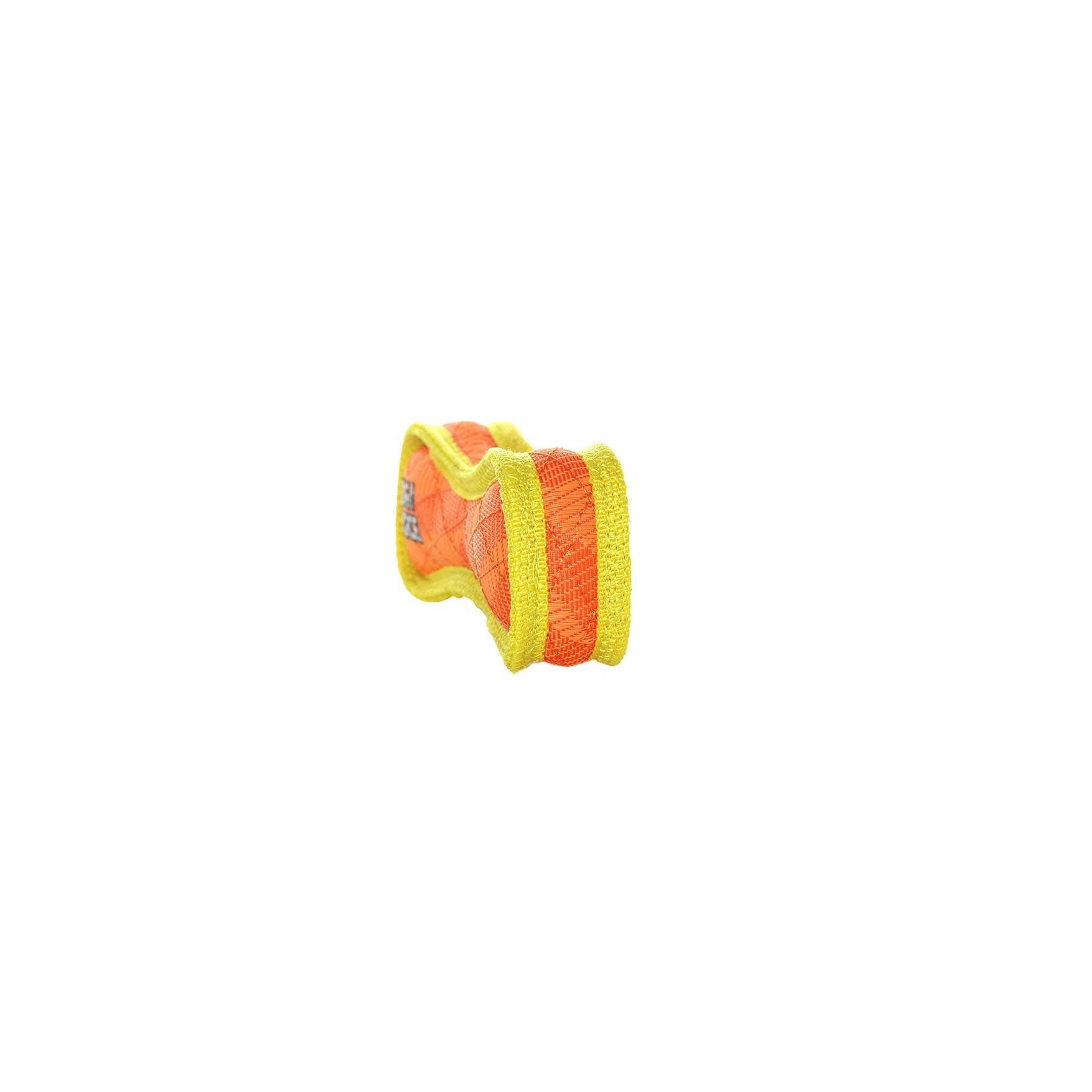 DuraForce Jr Bone Tiger - Orange, Durable, Squeaky Dog Toy