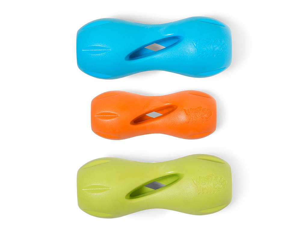 Qwizl® Dog Puzzle Treat-Dispensing Enrichment Toy: Granny Smith / L