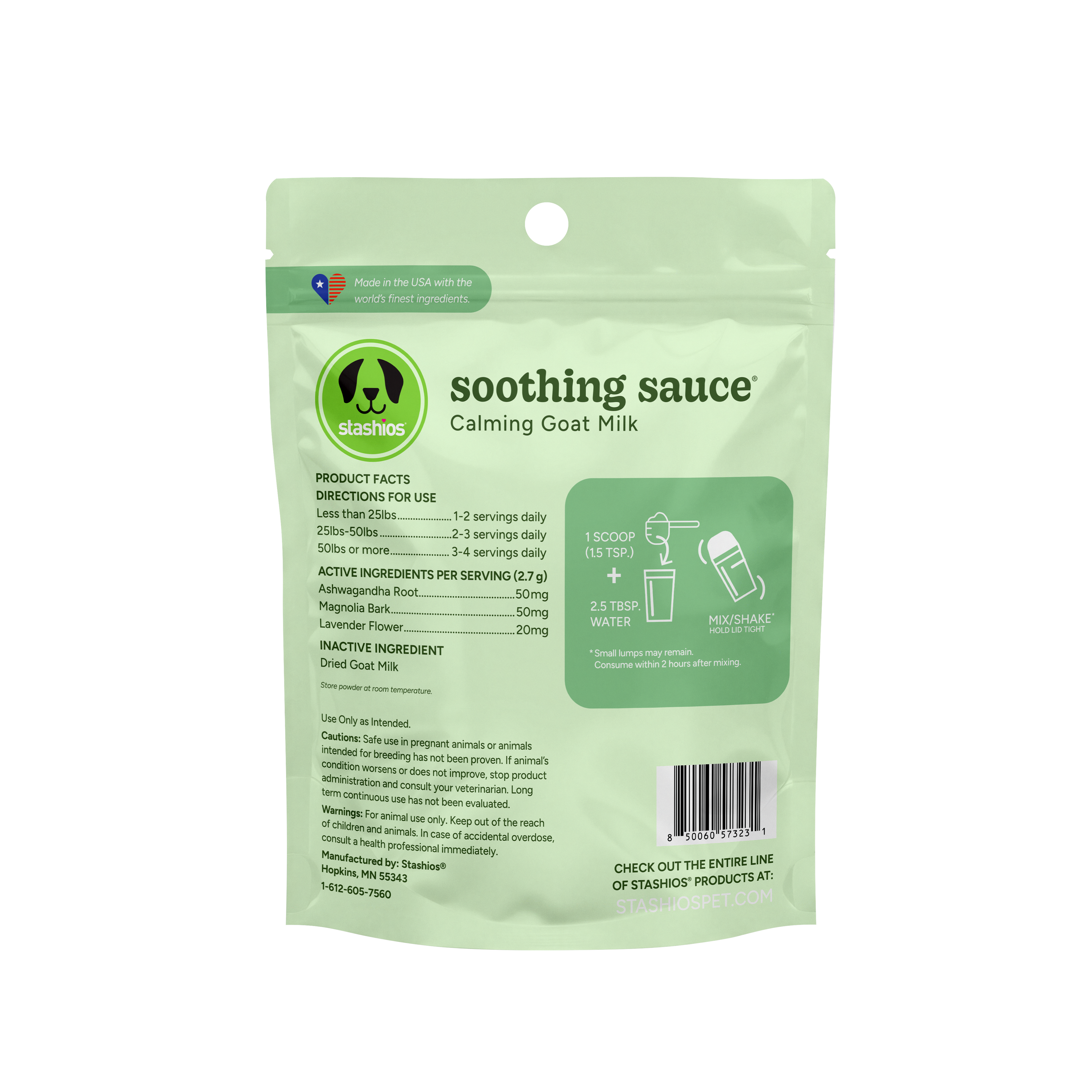 Soothing Sauce®, Goat Milk/Calming, 3oz Bulk Bag