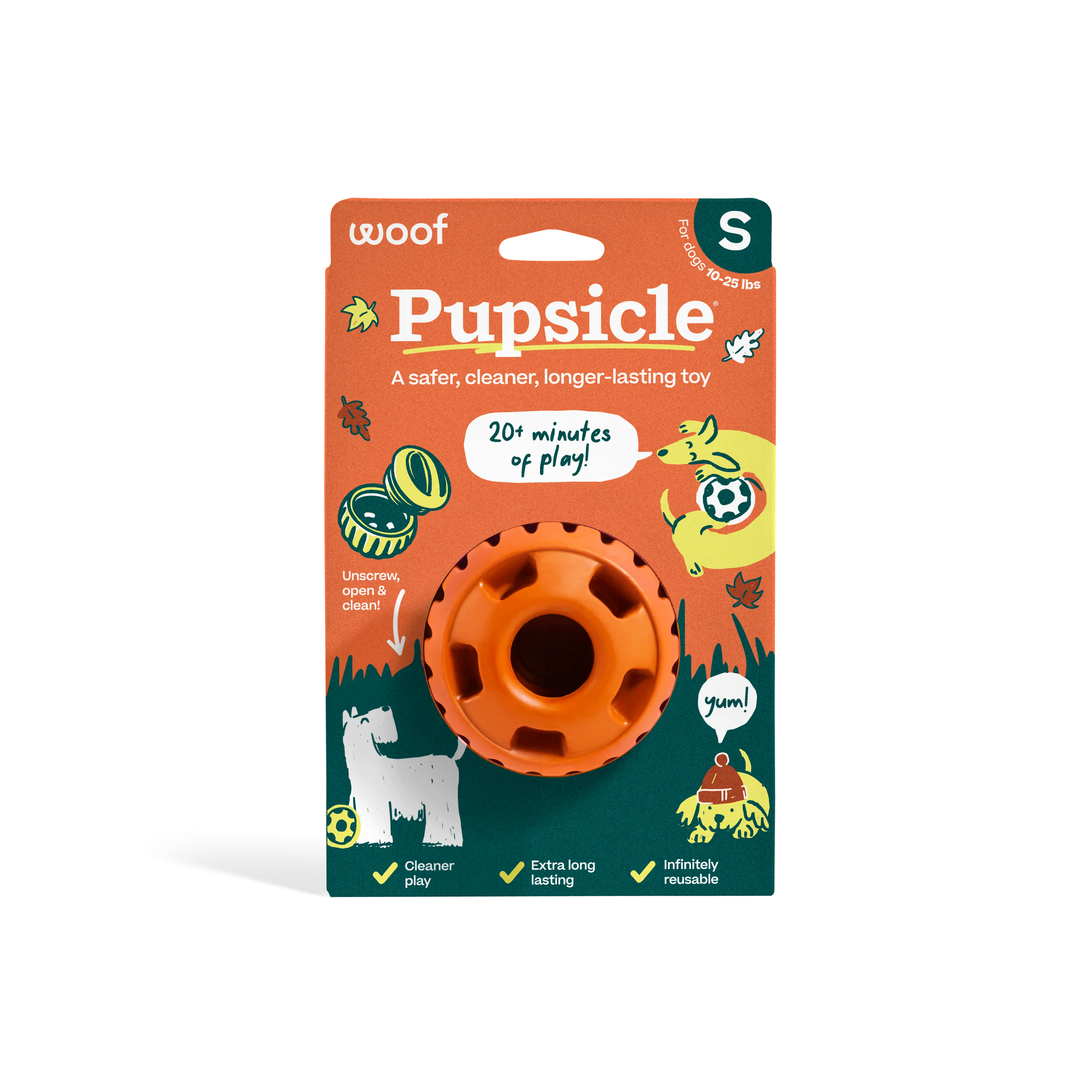 WOOF Pumpkin Pupsicle Small