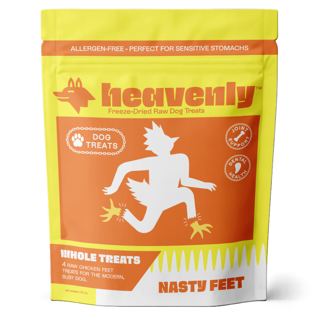 Heavenly Nasty Feet - Raw Chicken Feet - 4 Treats
