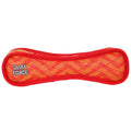 DuraForce Bone ZigZag - Red, Durable, Squeaky Dog Toy