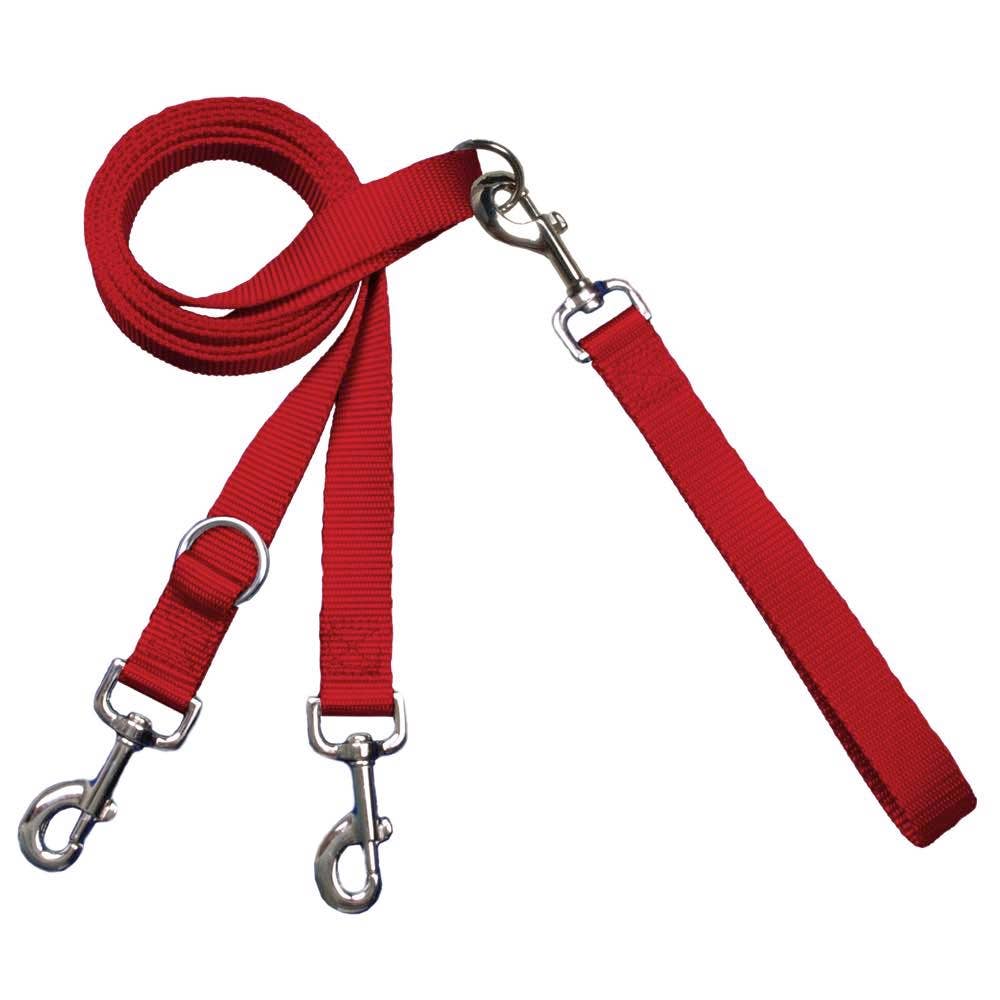 Euro Dog Leash for Freedom No-Pull Dog Harness: Burgundy / 1 inch