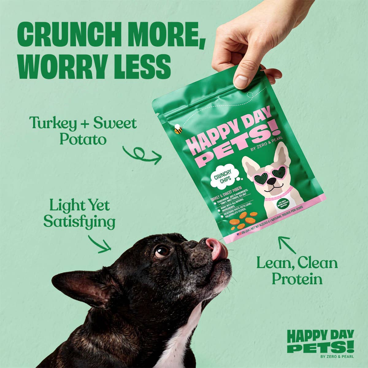 Happy Day Pets Turkey & Sweet Potato Chips Dog Treats