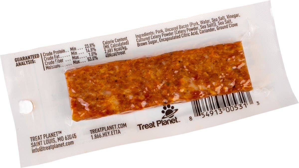 Etta Says! Meat Snack Bar Pork + Bacon Dog Chew 1.5oz