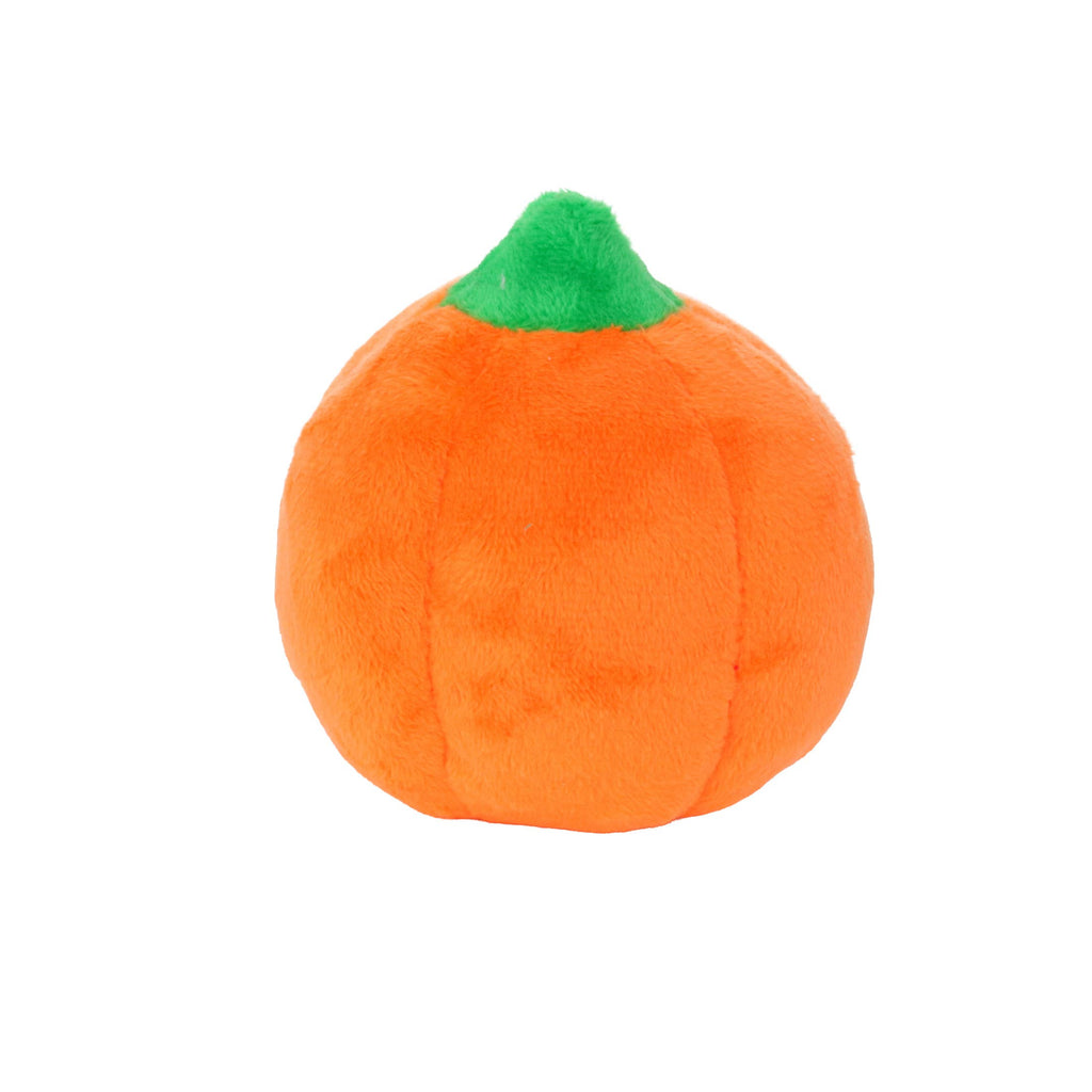 Mighty Ball-Small Pumpkin Squeaky Dog Toy, No Stuffing