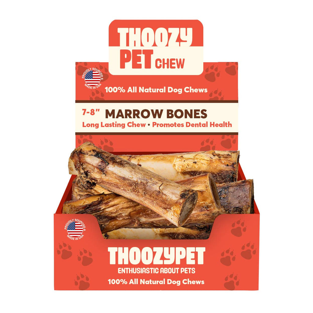 ThoozyPet USA-Sourced Marrow Center Bone Dog Chews 7-8" 20ct