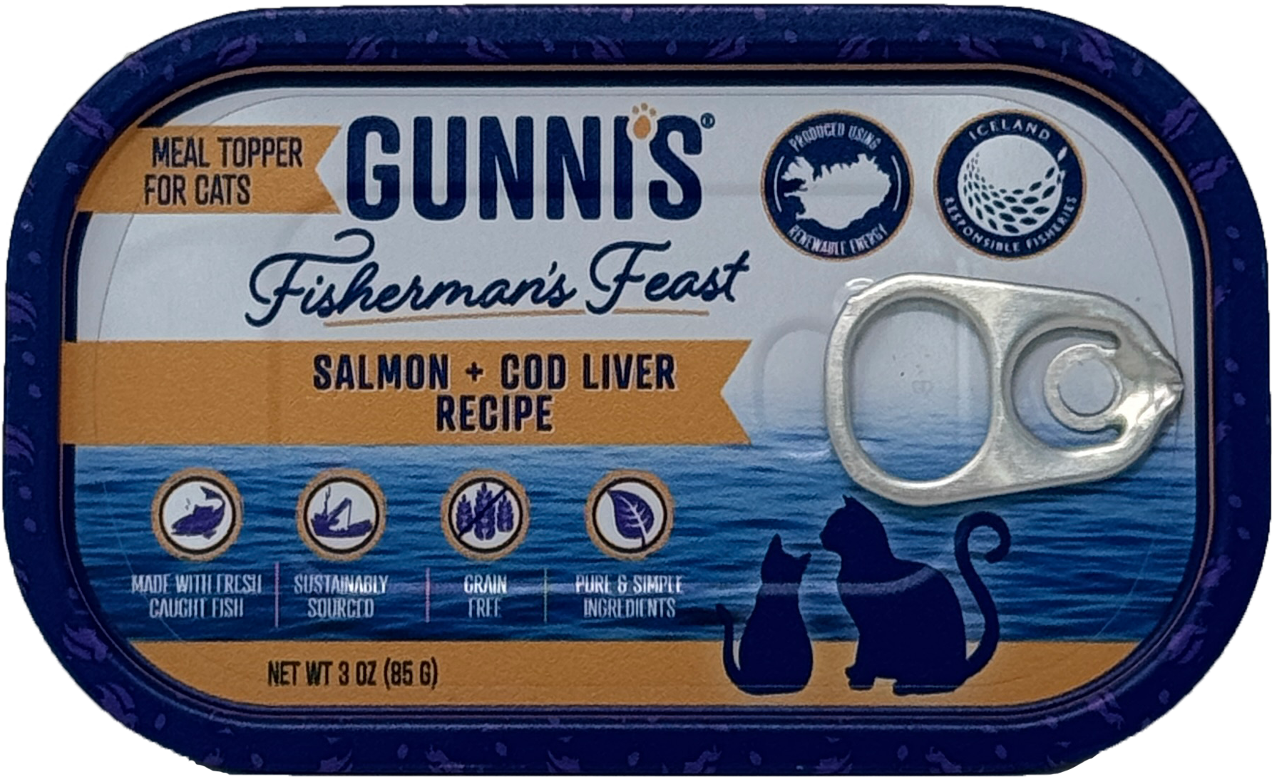 SALMON & COD LIVER RECIPE FOOD TOPPER FOR CATS