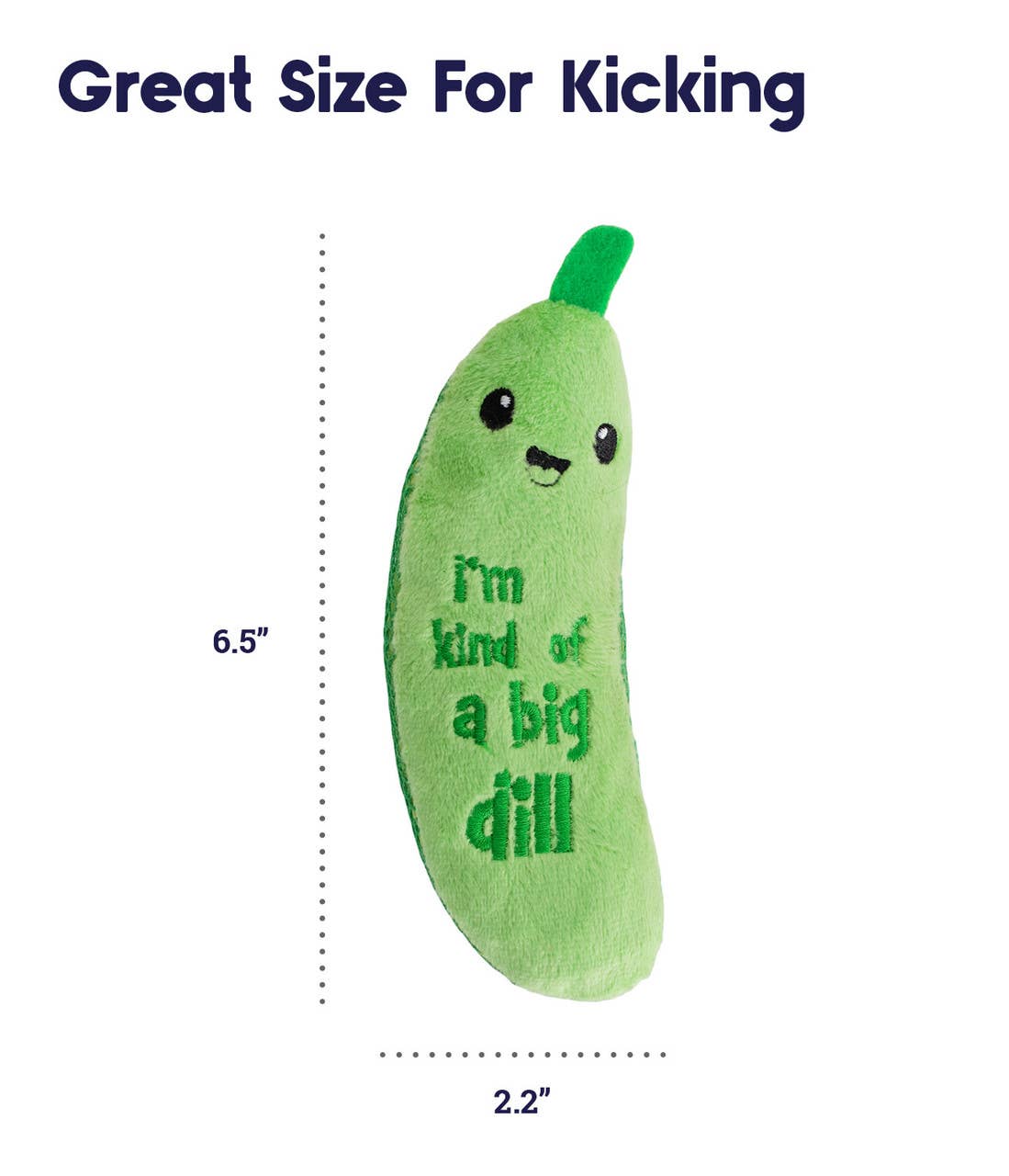 Catstages Crunchy Pickle Kicker Cat Toy Green