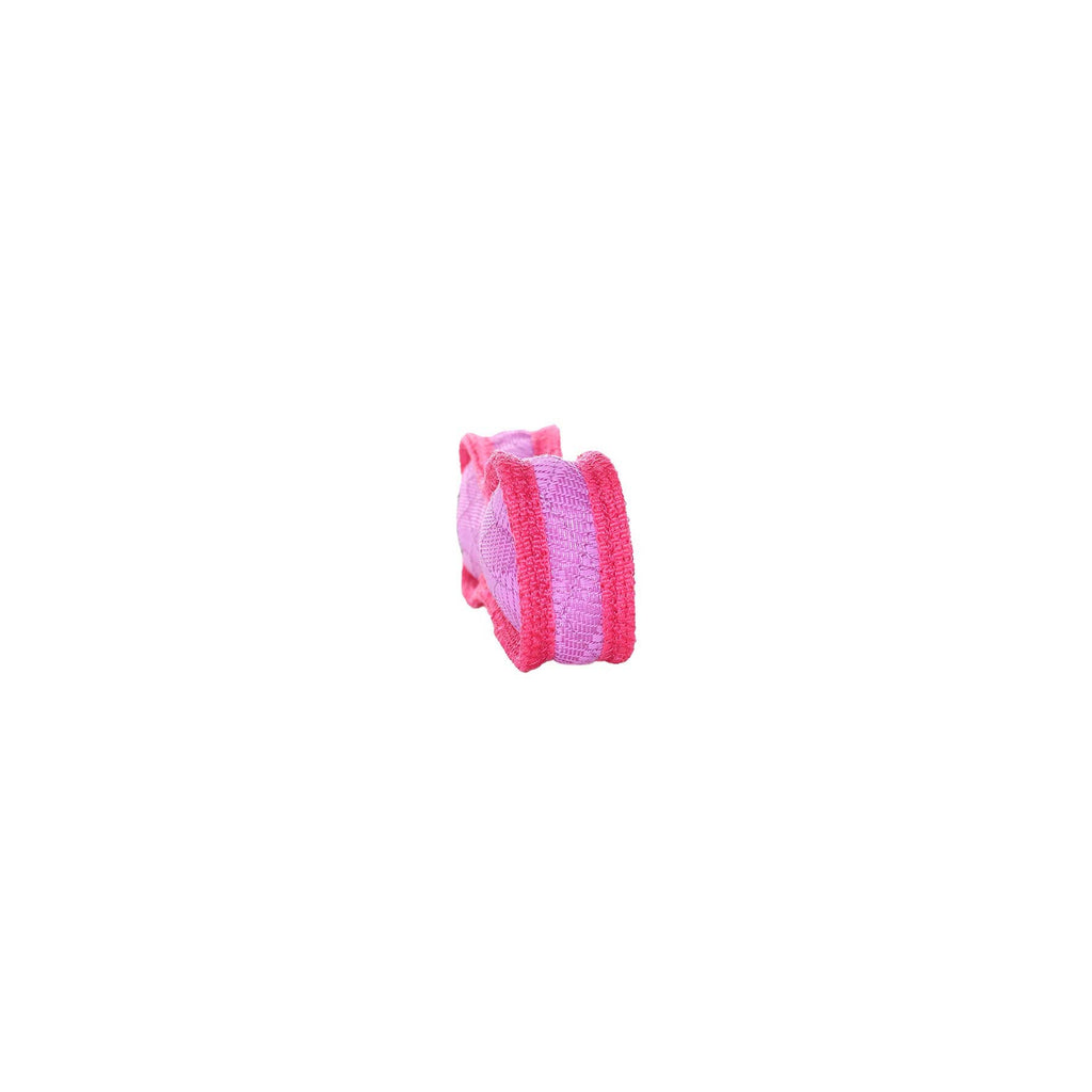 DuraForce Jr Bone Tiger - Pink, Durable, Squeaky Dog Toy