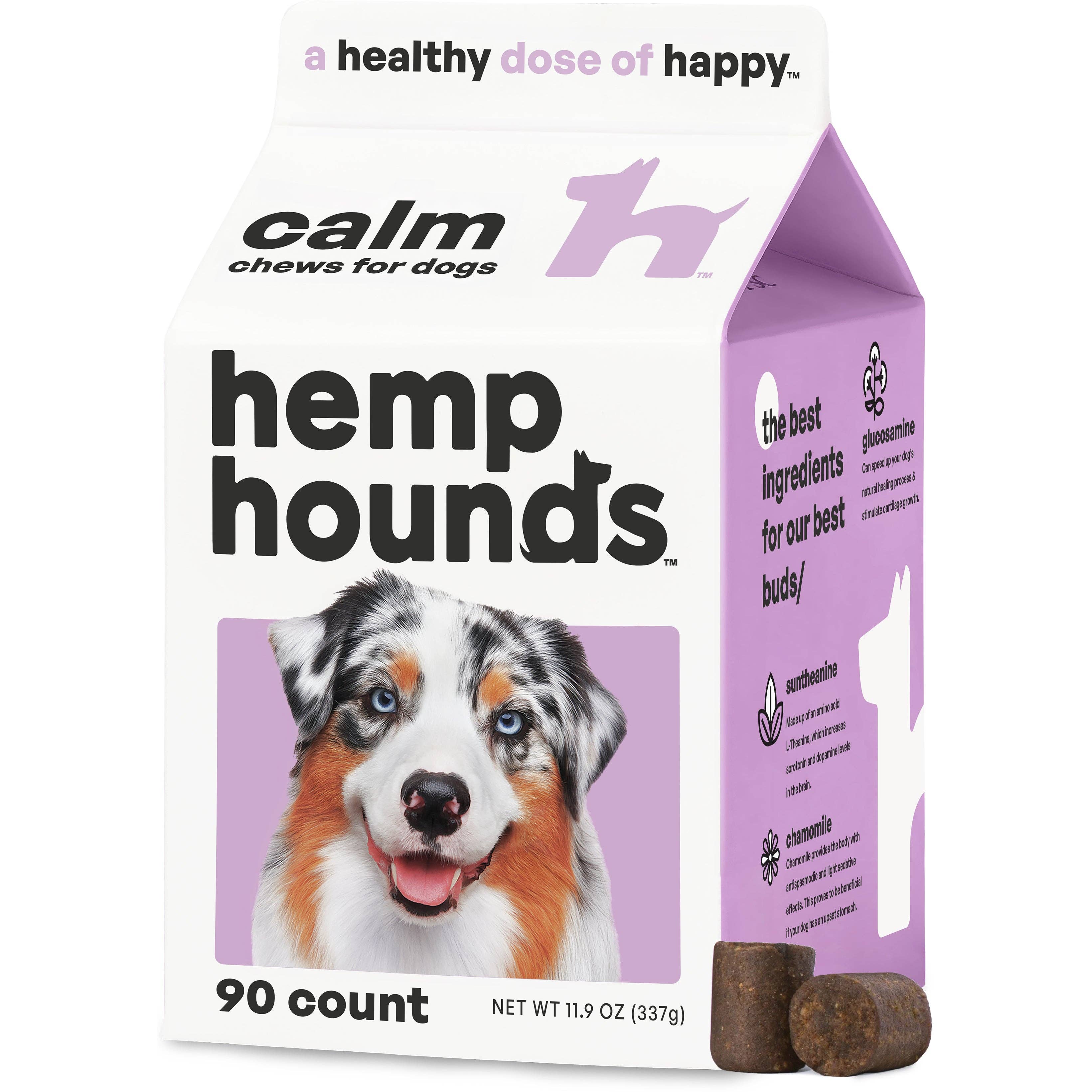 Hemp Hounds - Calming Chews - 90 Count