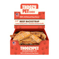 ThoozyPet USA-Sourced Beef Backstrap Dog Chews 4-6"