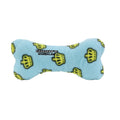 Mighty Bone- Medium Blue Squeaky Dog Toy, No Stuffing
