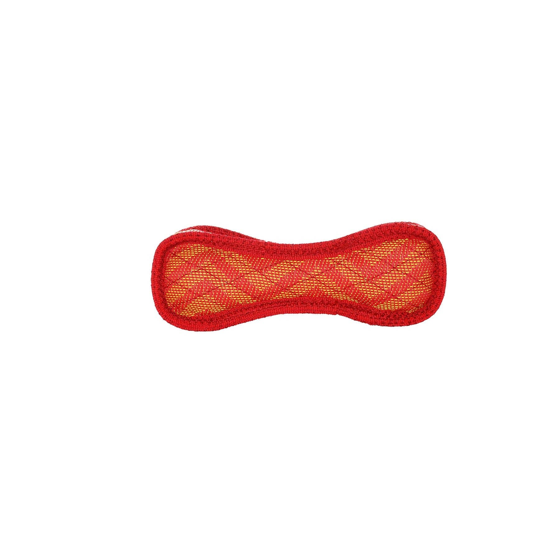 DuraForce Jr Bone Zig Zag - Red, Durable, Squeaky Dog Toy