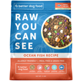 A Better Dog Food - Allergy Friendly Ocean Blend - | No Chicken, Only Fish Animal Protein, No Meal Ingredients, Grain Free | Raw You Can See: 3 lbs