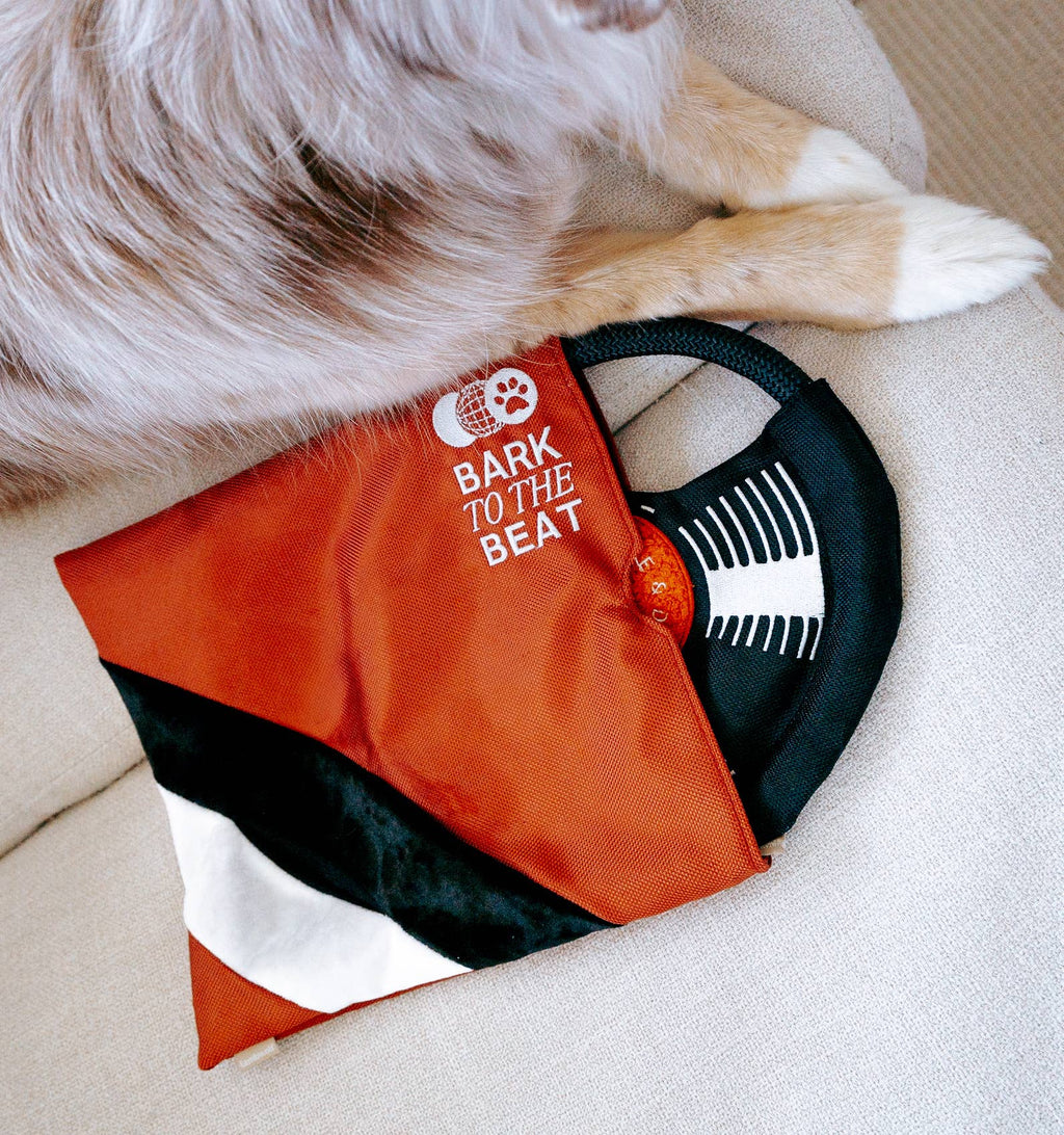 BARK TO BEAT // ENRICHMENT DOG TOY // TUG + SNUFFLE + FETCH