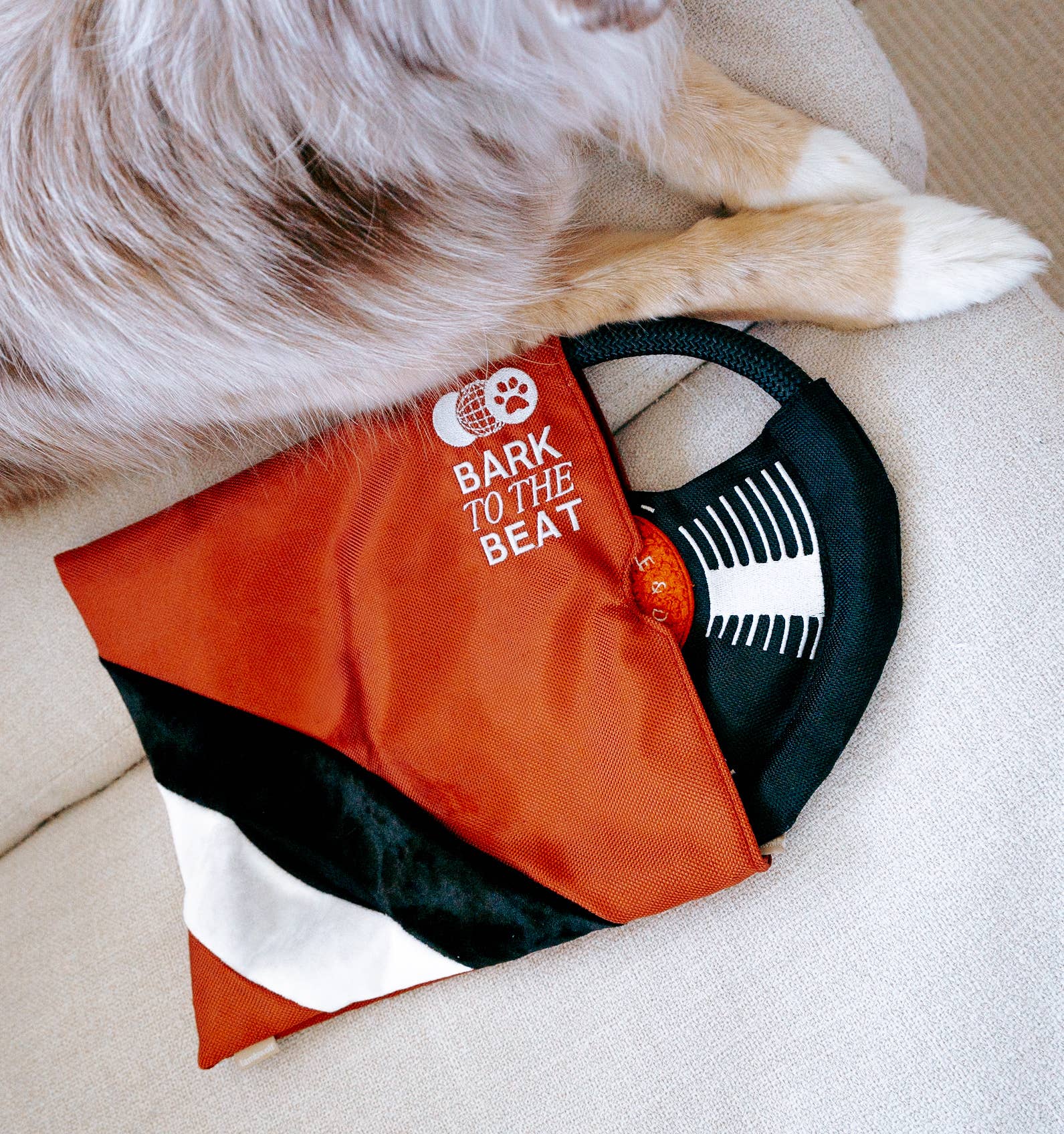 BARK TO BEAT // ENRICHMENT DOG TOY // TUG + SNUFFLE + FETCH