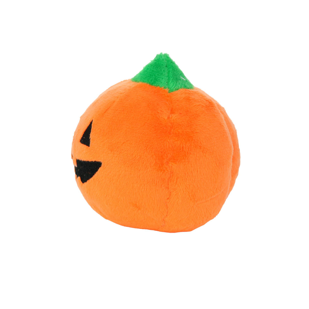 Mighty Ball-Small Pumpkin Squeaky Dog Toy, No Stuffing
