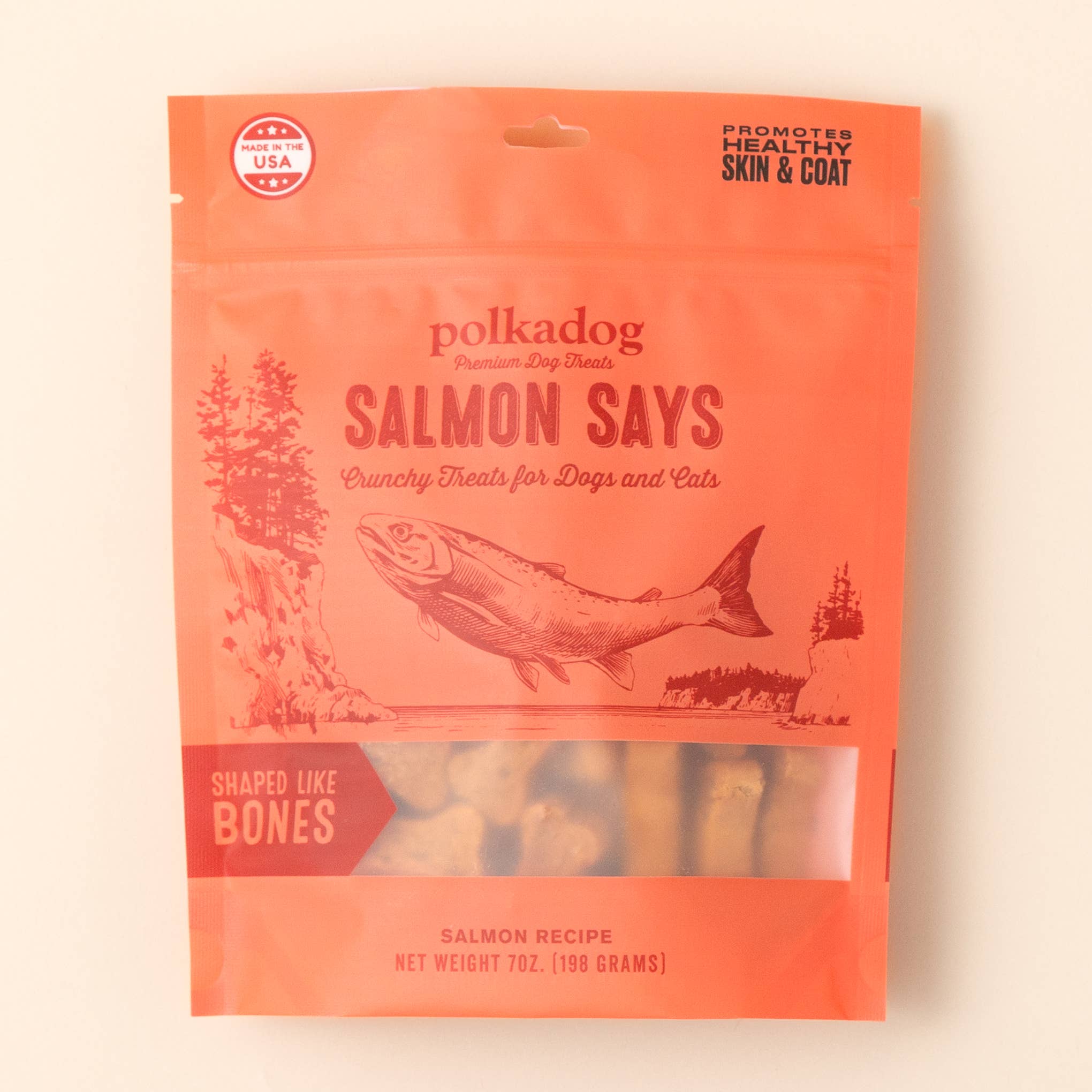Salmon Says (Bone Shaped) - 7oz Bag