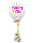 ThoozyPet Birthday Balloon Plush Dog Toy with Rope 7"