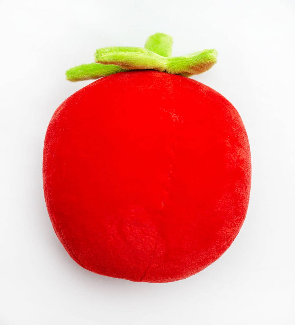 Tomato Plush Dog Toy 5.5"