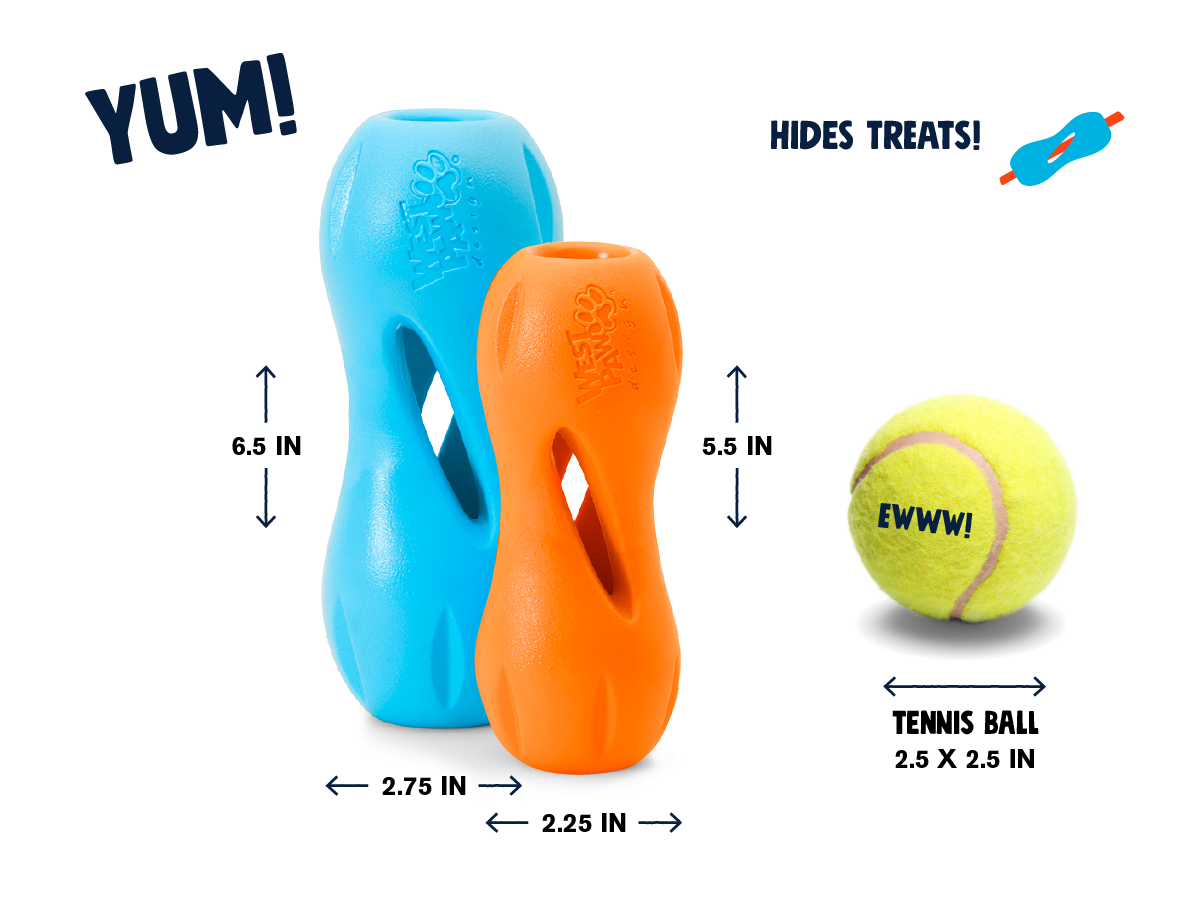 Qwizl® Dog Puzzle Treat-Dispensing Enrichment Toy: Granny Smith / L