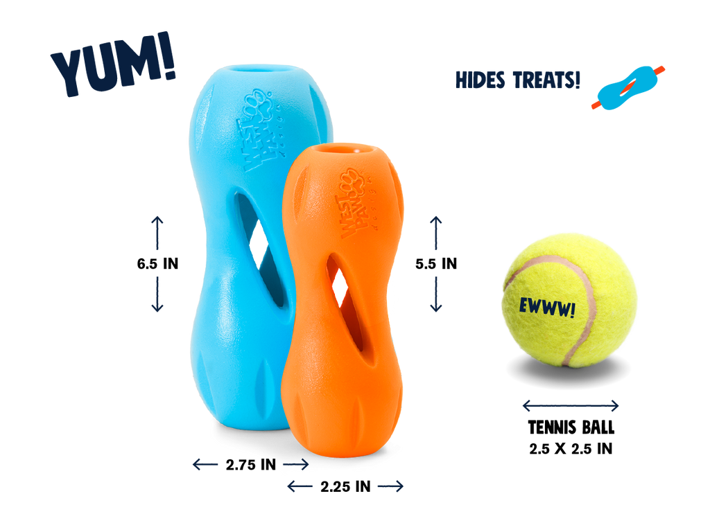 Qwizl® Dog Puzzle Treat-Dispensing Enrichment Toy: Granny Smith / S