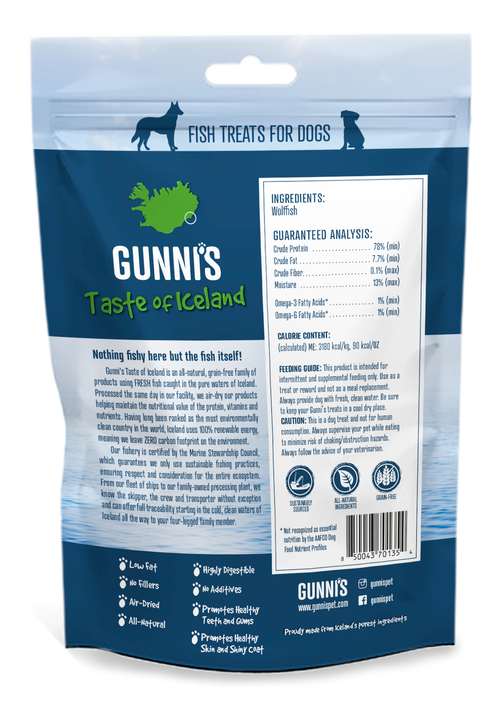 3 PACK WOLFFISH CHEWY STICKS