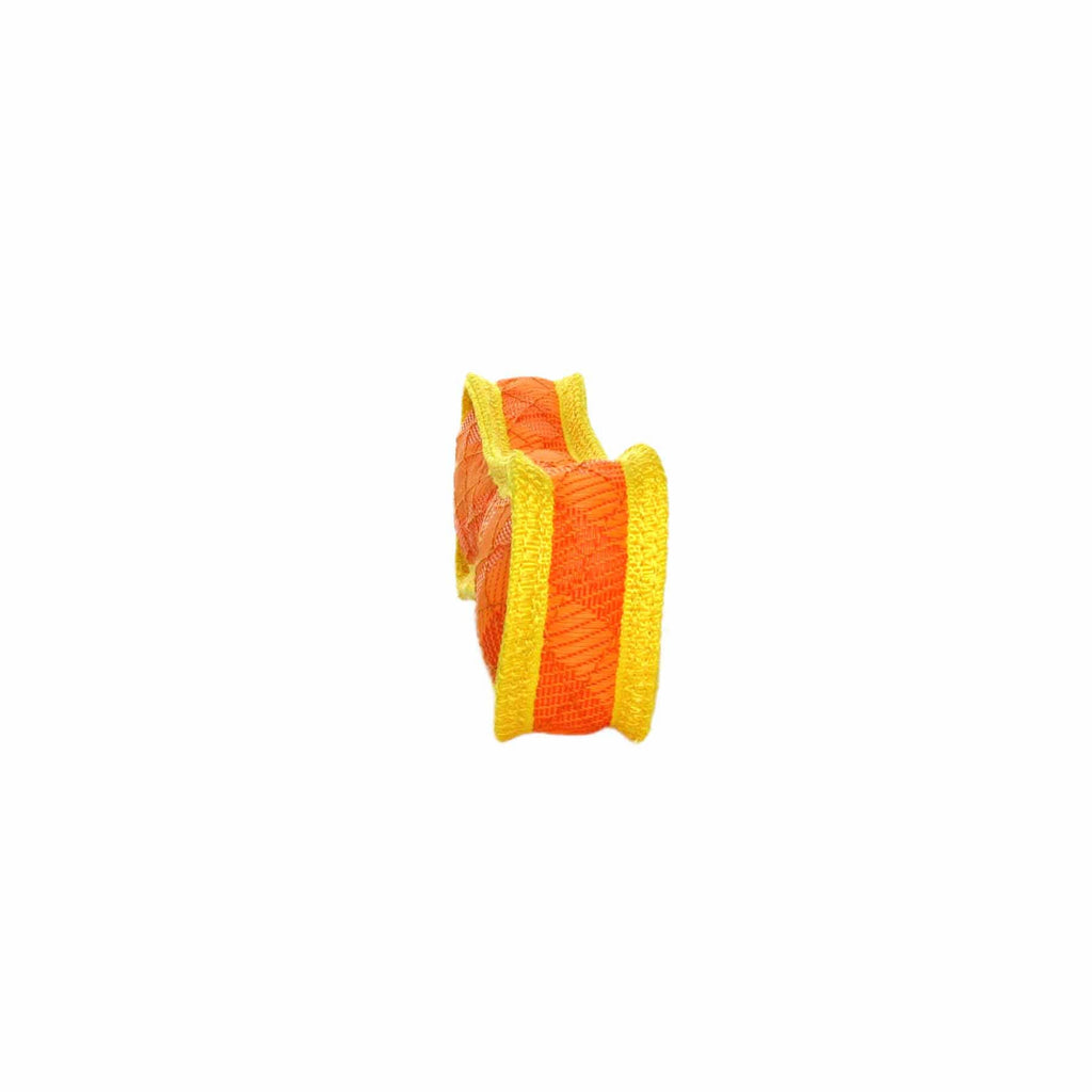 DuraForce Bone Tiger - Orange, Durable, Squeaky Dog Toy