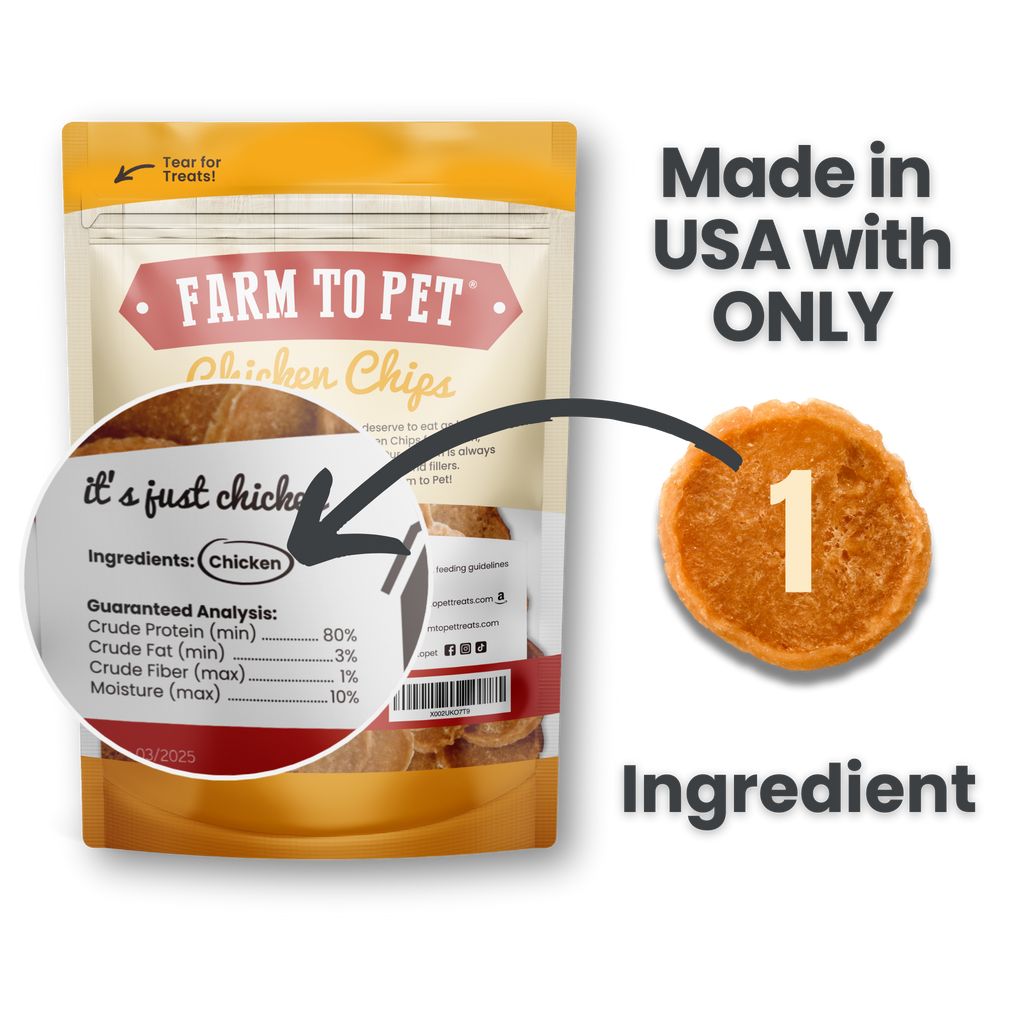 Chicken Chips Dog Treats: 12oz