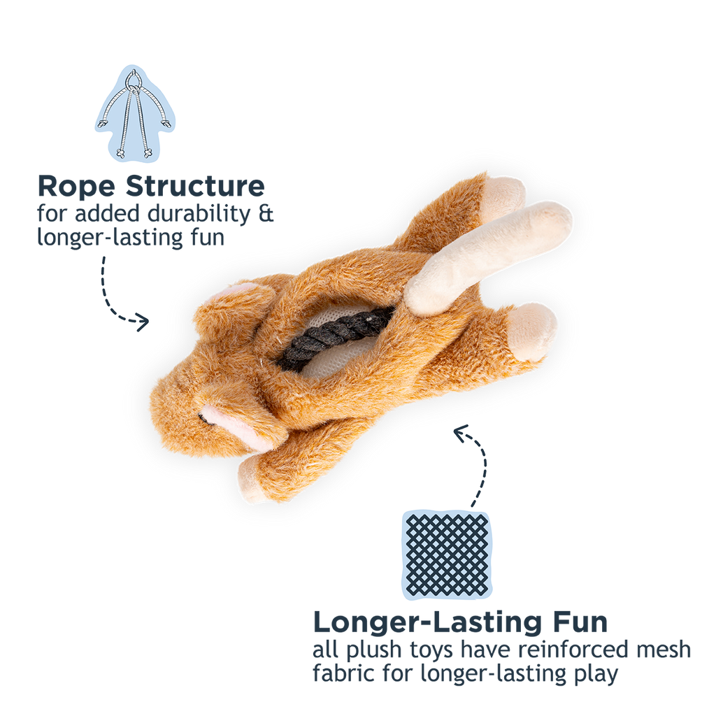 Stuffless Mouse Squeaker Dog Toy