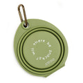 Snack Attack Collapsible Travel Bowl: OLIVE