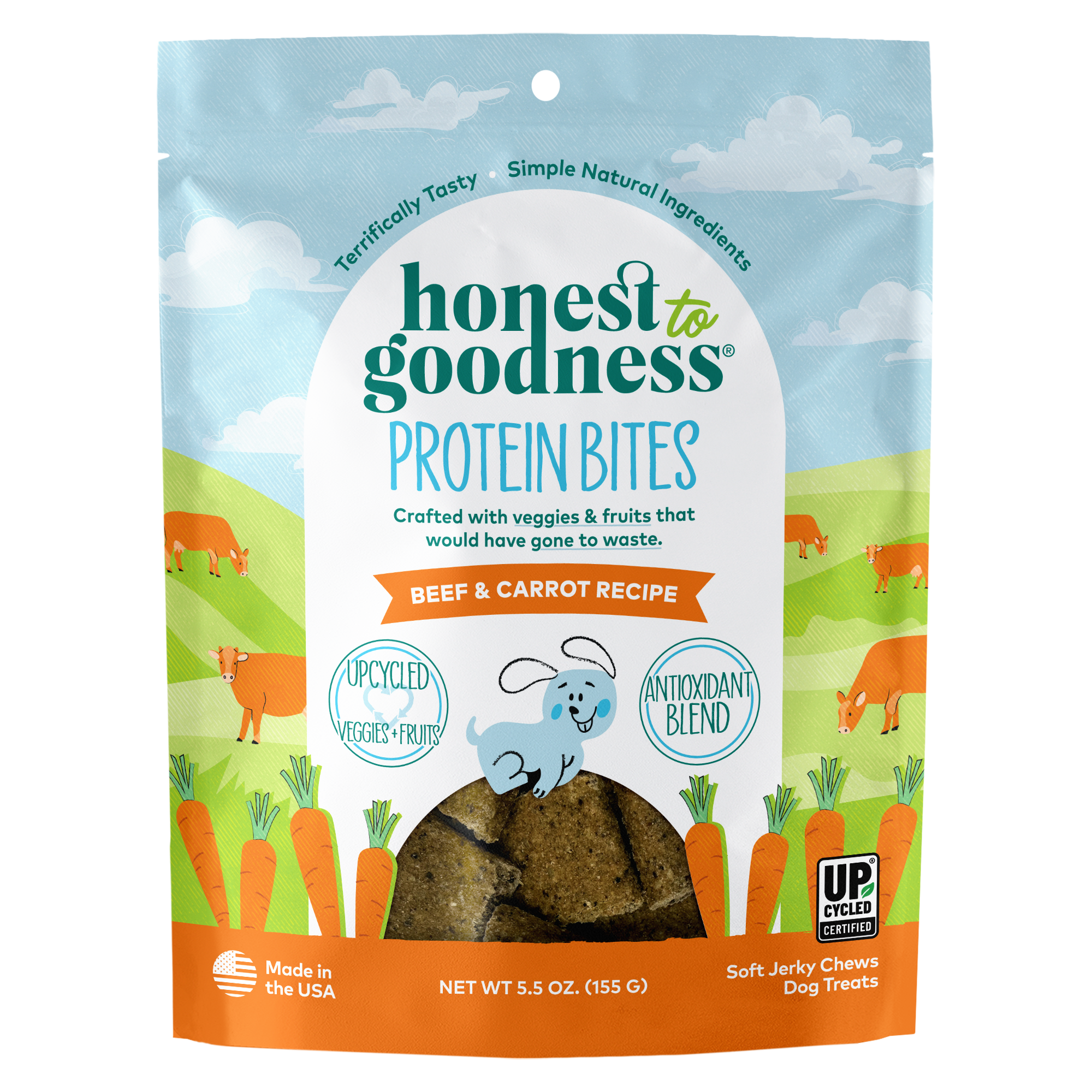 Honest to Goodness® Beef & Carrots Protein Dog Treats