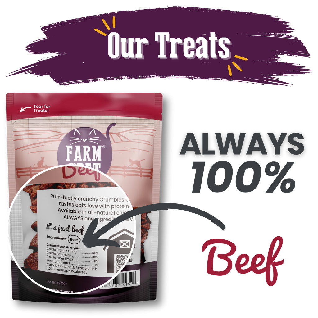Beef Crumbles Cat Treats