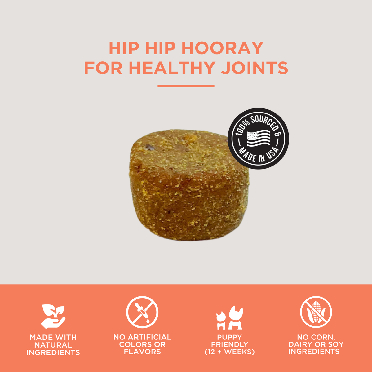 The Only Hemp Hip & Joint Soft Chews Dogs Need: 120 count jar