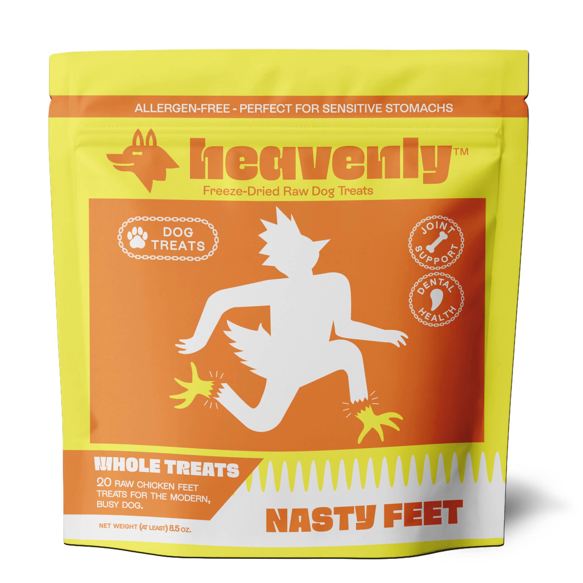 Heavenly Nasty Feet - Raw Chicken Feet - 20 Treats