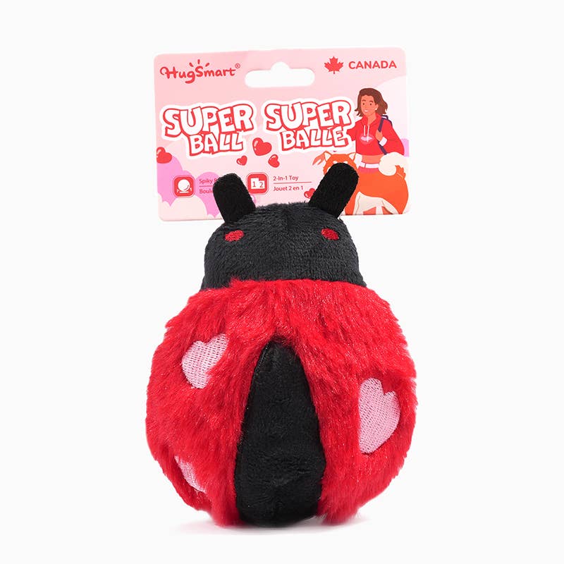 HugSmart Pet - Woof Love  | Love Bug - Dog Ball Toy