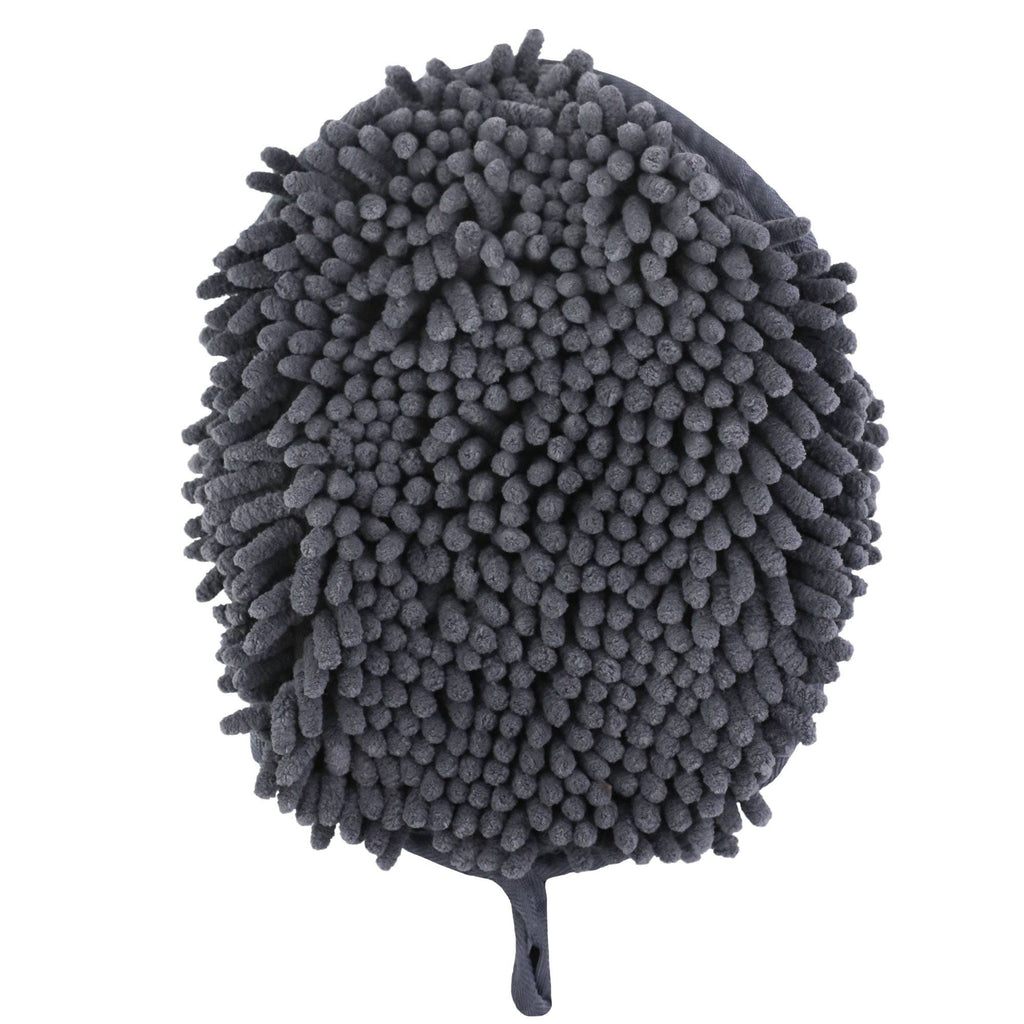 Grey Clean Paws Drying Mitt - 10"