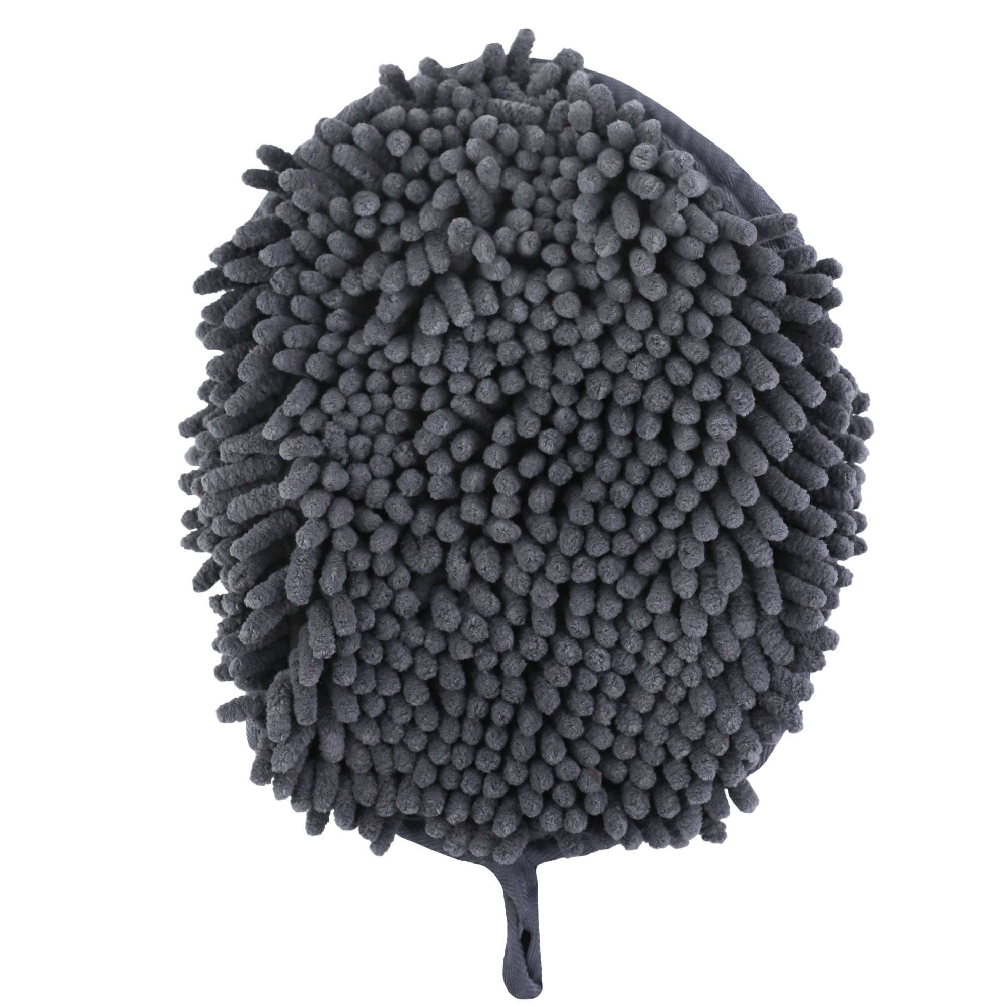 Grey Clean Paws Drying Mitt - 10"