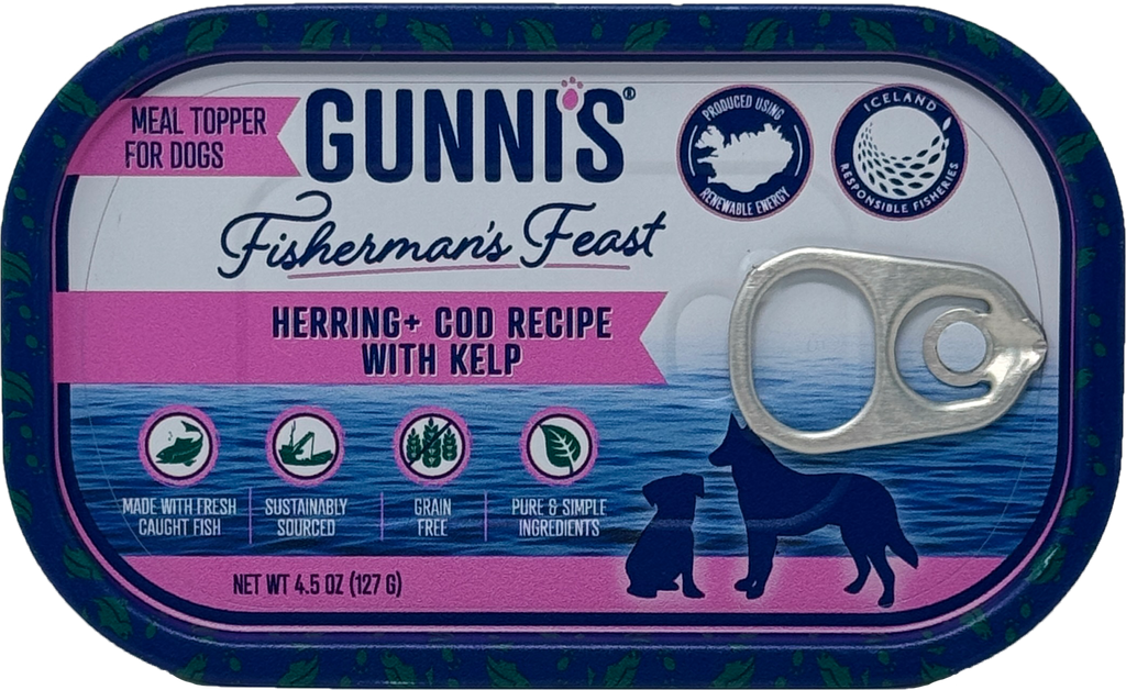 HERRING & COD RECIPE W/ KELP FOOD TOPPER FOR DOGS