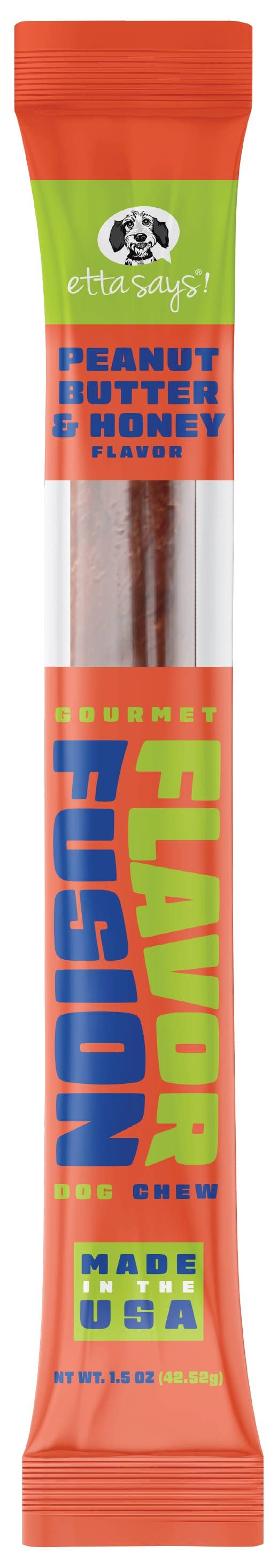 Etta Says! Flavor Fusion Dog Chew PB & Honey 1.5oz
