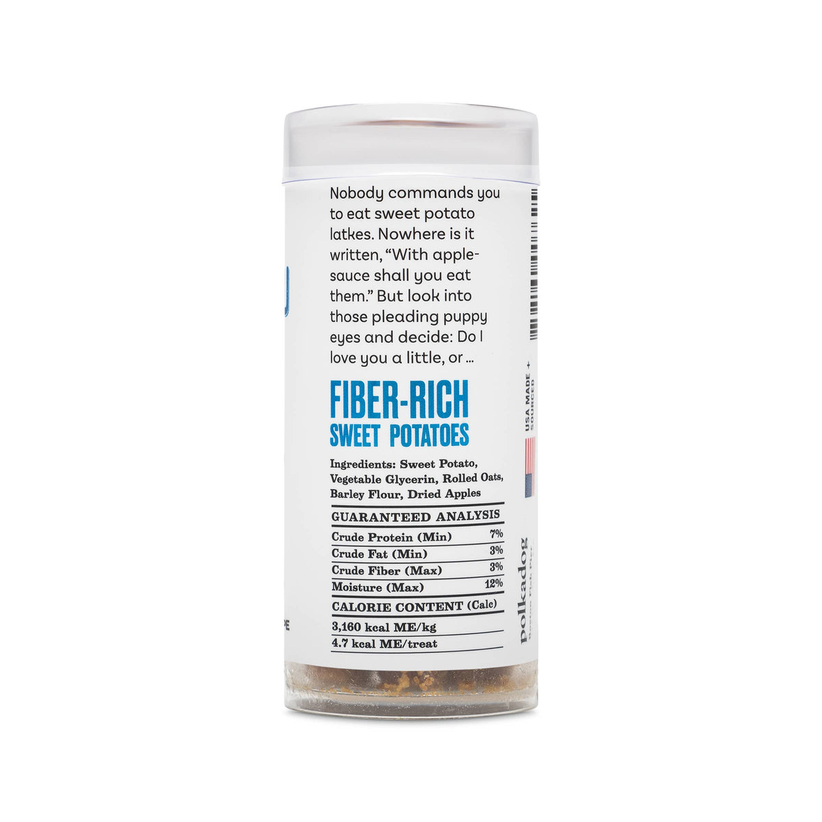 Polkadog Holiday Mini Tube: Sweet Potato and Apple 2.5oz