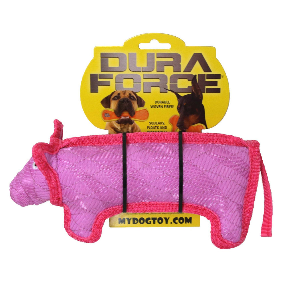 DuraForce Pig - Pink, Durable, Squeaky Dog Toy