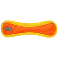 DuraForce Bone Tiger - Orange, Durable, Squeaky Dog Toy