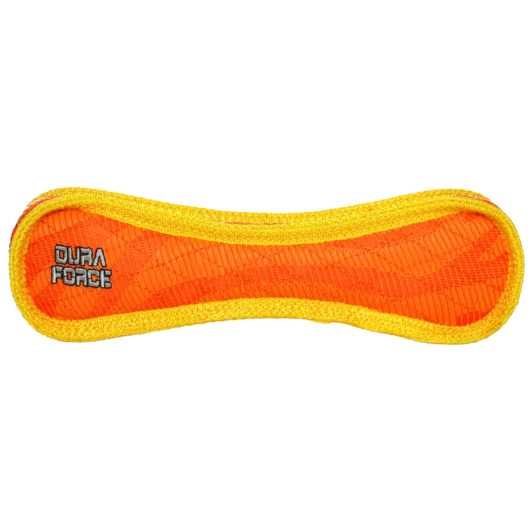 DuraForce Bone Tiger - Orange, Durable, Squeaky Dog Toy