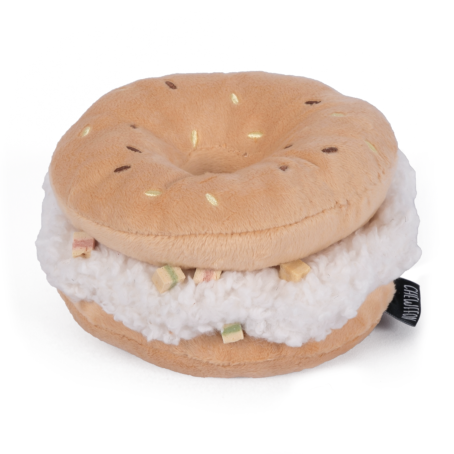 Bagel Plush Squeaky Dog Toy