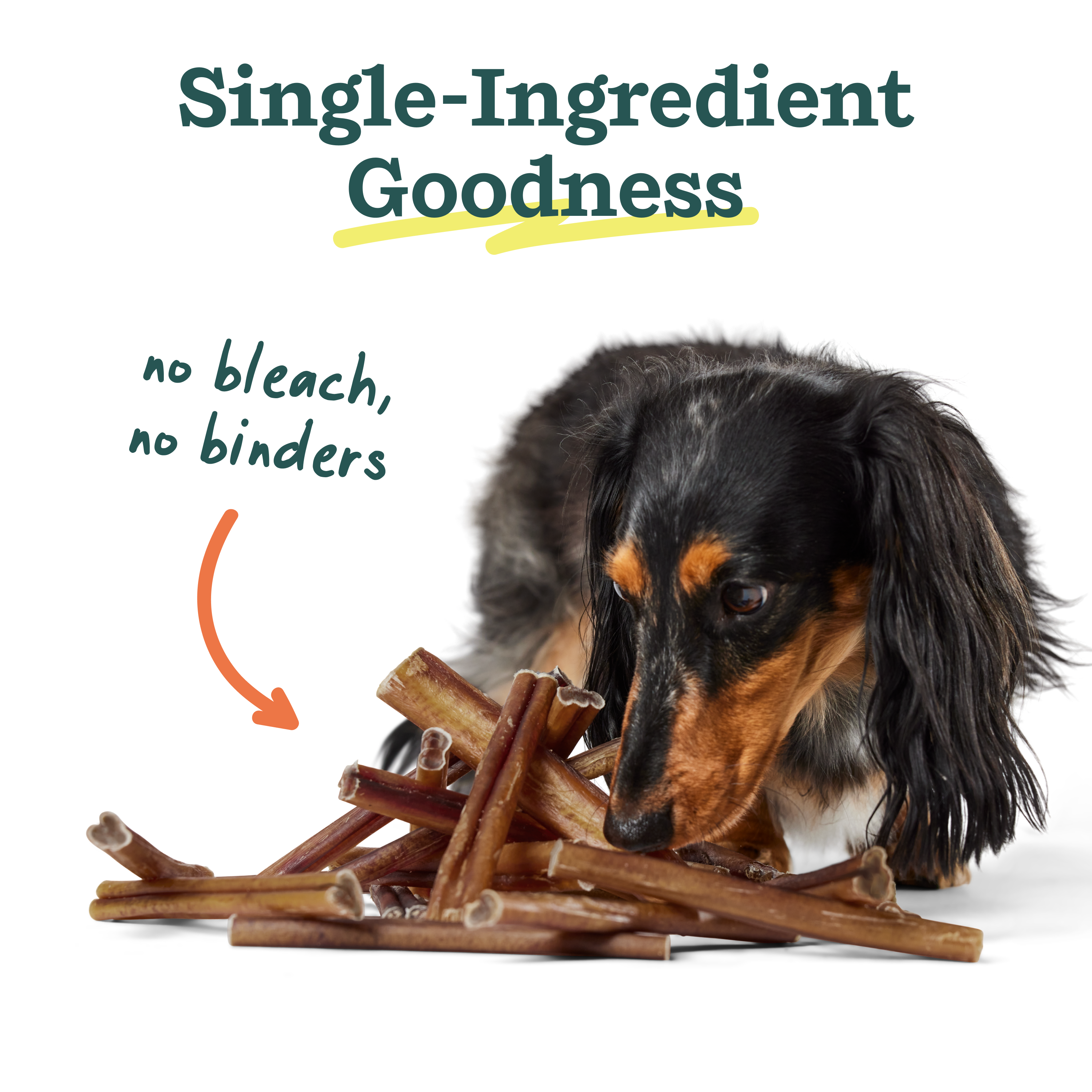 BullySafe Chews - Pure Collagen: Beef / 12-inch 5 pack